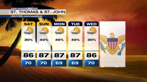 7 day weather forecast st thomas.